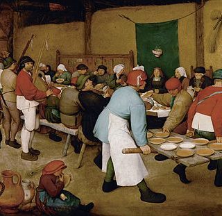 Bruegels "Bauernhochzeit" von ca. 156
