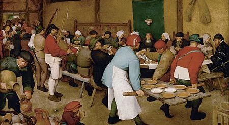 Bruegels "Bauernhochzeit" von ca. 156