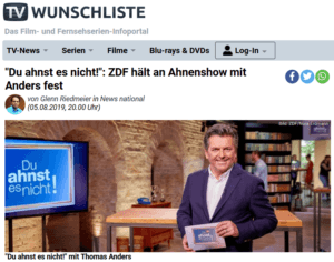 ZDF-Ahnen-Show mit Anders