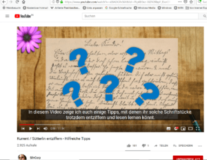 Sütterlin-Video von SilvCorp