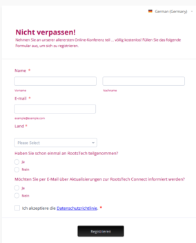 Onlone-Anmeldung RootsTech Connect 2021